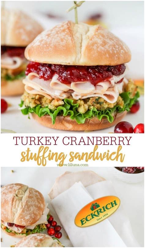 Turkey Cranberry And Stuffing Sandwich Lil Luna Recipe In