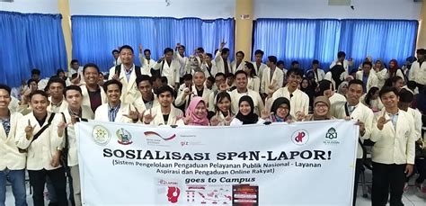 Pemprov Sosialisasikan Lapor Sp4n Pada Pelepasan Kklp Mahasiswa Stmik