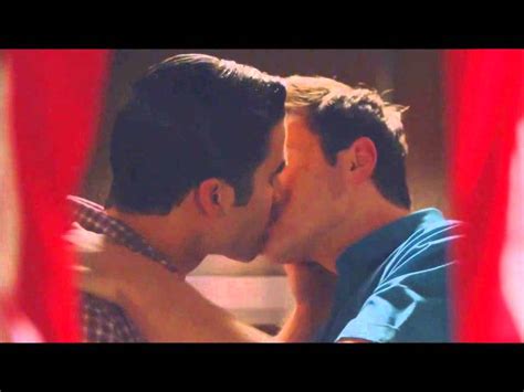 Glee Kurt And Blaine Klaine Kiss 6x05 Almost Normal Speed Youtube