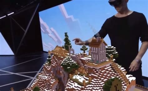 E3 Microsoft Shows Off Virtual Reality Minecraft With Hololens Time