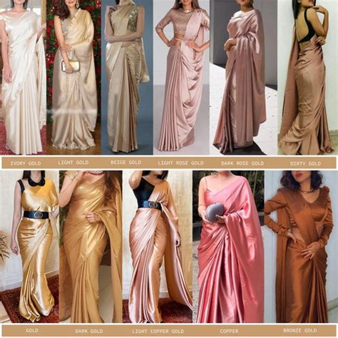 Designer Satin Silk Saree Endless Color Option Bridal Etsy