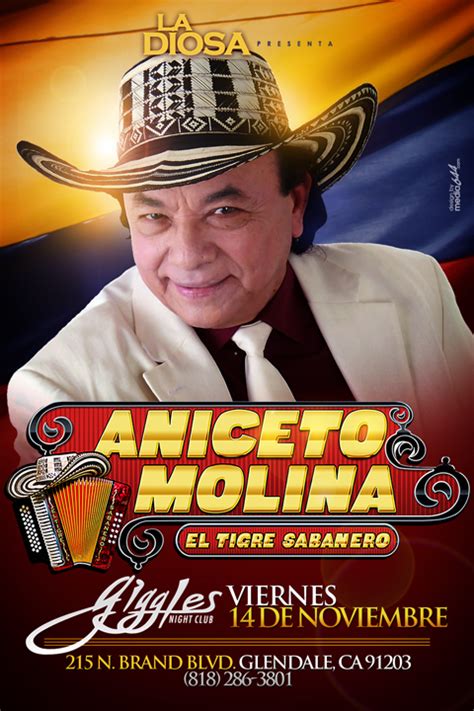 Buy Tickets To Aniceto Molina In Glendale