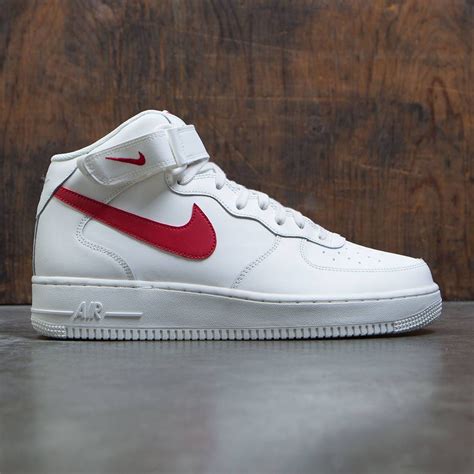 Nike is looking back on better times with the air force 1. nike men air force 1 mid 07 sail university red