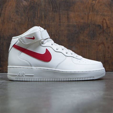 Follow to keep up with nike's hottest new kicks follow us @airforce1nike and tag us to get featured. nike men air force 1 mid 07 sail university red