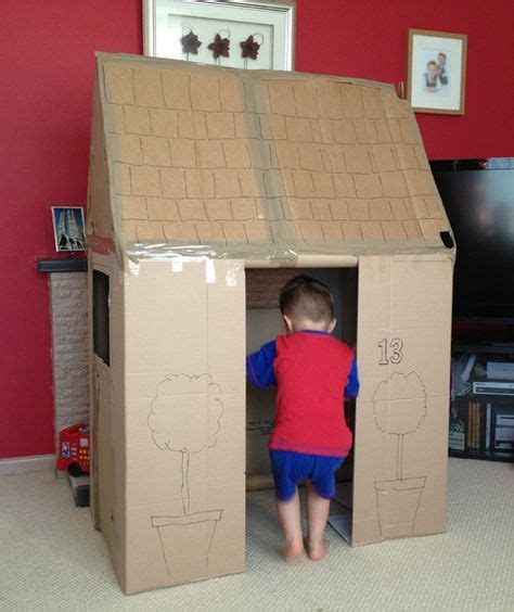 How To Build A Playhouse With Spare Cardboard Boxes Cardboard