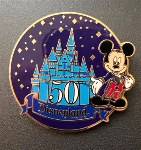 Disneyland Anniversary 10 Pin Lot Walt Disney Mickey Mouse Goofy And