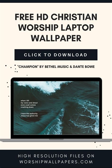 Hd Laptop Worship Wallpapers Champion By Bethel Music And Dante Bowe