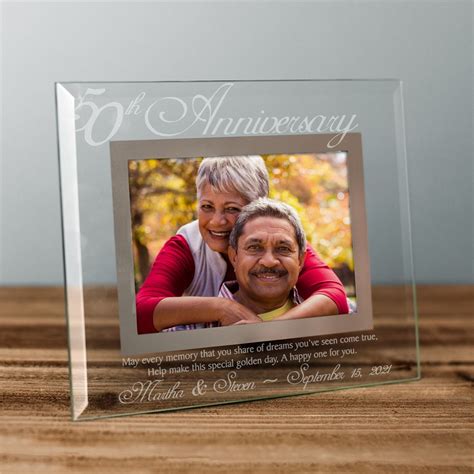 Personalized 50th Wedding Anniversary Picture Frame Tsforyounow