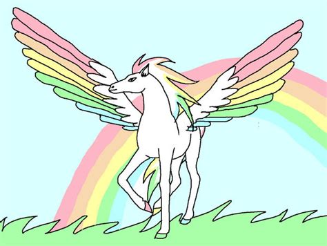 Rainbow Pegasus 2 By Fantasi Dragen On Deviantart