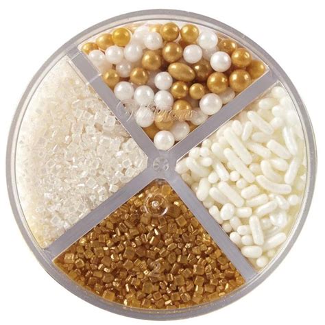 Wilton Gold Sprinkles Assortment In 2021 Gold Sprinkles Gold Dessert