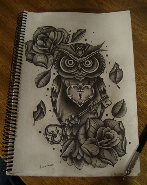 Owl Key By Frah On Deviantart Cool Tattoos Tattoos Tattoo Designs