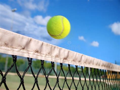 Tennis Ball Over The Net Stock Image Image Of Tennis 45990771