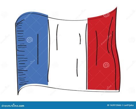 Bandera De Francia Ilustración Del Vector Ilustración De Bandera