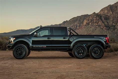 Hennessey Unveils The 349000 Usd Velociraptor 6x6 In 2020 Ford