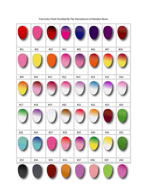 2024 Color Chart Fillable Printable Pdf And Forms Handypdf