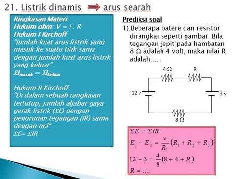 Listrik Dinamis Arus Searah Loop Fisika Info