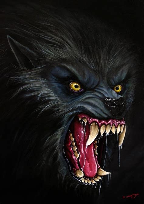 Items Similar To American Werewolf In London Horror Art Wolf Art