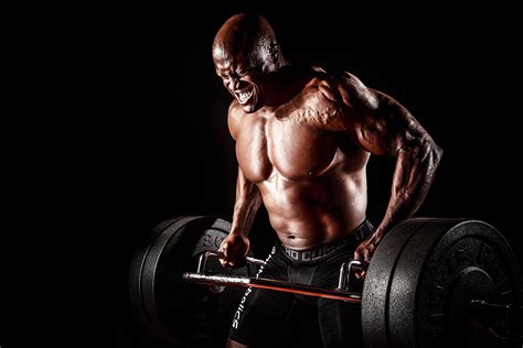 Dumbbell Weight Lifting Strength Dark Effort Sport Sports Training Bicep Exercise