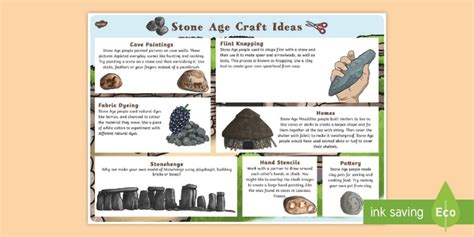 Stone Age Art Activities Ks2 Stone Age Crafts