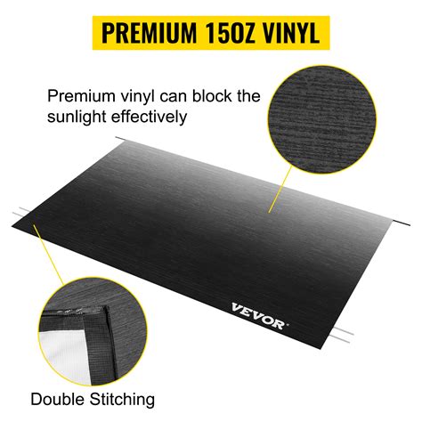 Vevor Rv Awning Awning Replacement Fabric 16 Ft Charcoal Fade Rv