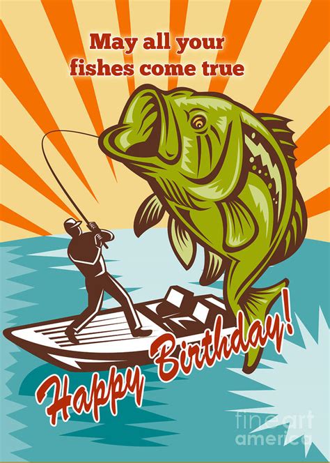 Jul 27, 2021 · 50th birthday cards is fifty the new forty? Fly Fisherman On Boat Catching Largemouth Bass by Aloysius Patrimonio