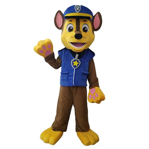 Funny Policeman Dog Mascot Costume Adult Paw Patrol Chase Dressing Up