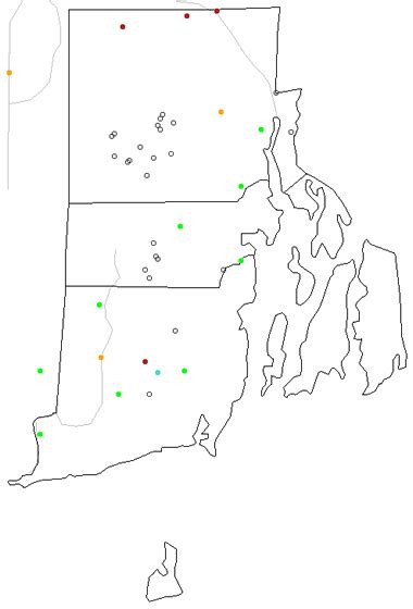 Map Of Rhode Island Lakes Streams And Rivers