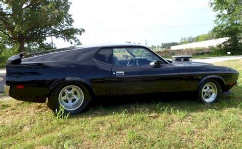 Black 1971 Mach 1 Ford Mustang Fastback Photo Detail