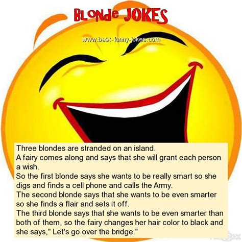 Blonde Jokes Three Blondes Are St