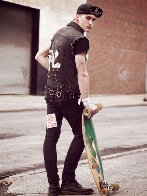 skate guy skateboard fashion editorial fashion punk