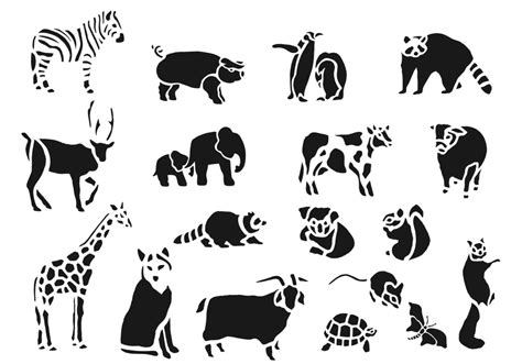 Zoo Animal Vector Pack 46382 Vector Art At Vecteezy