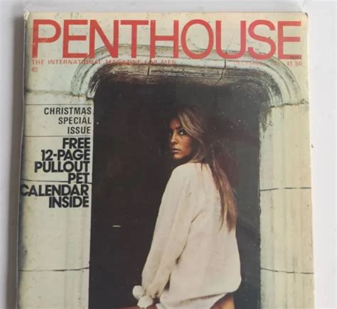 Vintage Penthouse Magazine December Lynn Carey Center With