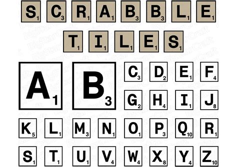 Scrabble Tiles Svg Scrabble Tiles Clipart Scrabble Tiles Svg Etsy