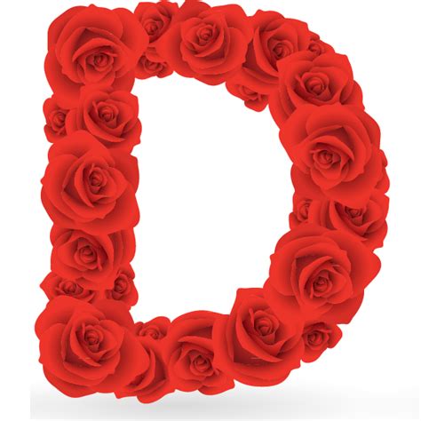 Abecedario Hecho Con Rosas Rojas Red Roses Alphabet Oh My Alfabetos