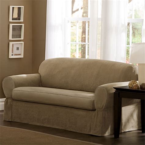 Check out our sofa slipcover selection for the very best in unique or custom, handmade pieces from our slipcovers shops. Maytex Piped Faux Suede 2 Pc. Sofa Slipcover | Slipcovers ...