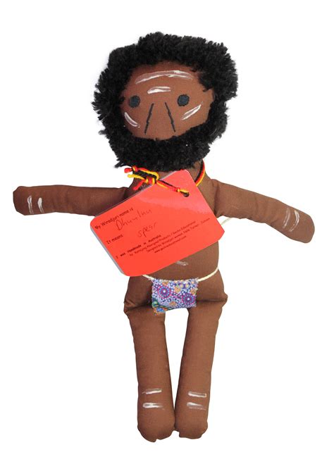 handmade soft fabric aboriginal doll aboriginal warrior