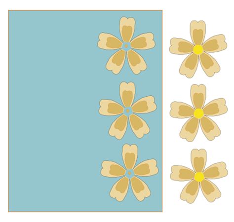 Cut out three pop up flowers and three of flower petal pieces per flower. Creating in Carolina: Flower 3-D Pop-Up Card Template