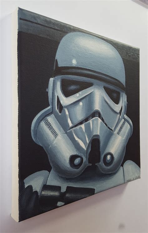 Painting Star Wars 1977 Original Art Stormtroopers At Mos Eisley
