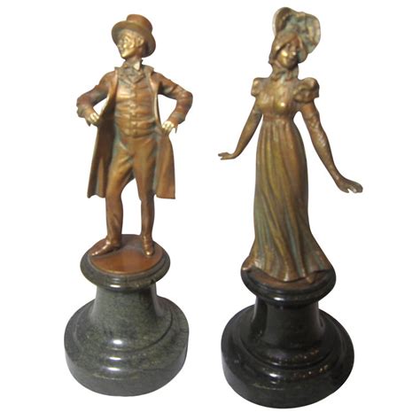 Pair Of Exceptionally Detailed Bronze Statues For Sale At 1stdibs