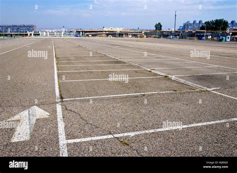 A Lot Of Empty Parking Space Stock Photo Alamy