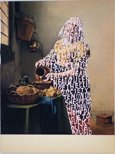 Women Words 47 Vermeer 2017 By Betty Tompkins Feminist Artist