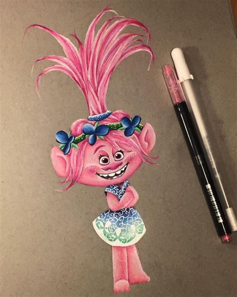 Princess Poppy 👑💗 Trolls Princesspoppy Dreamworks Dreamworkstrolls Fanart Animation