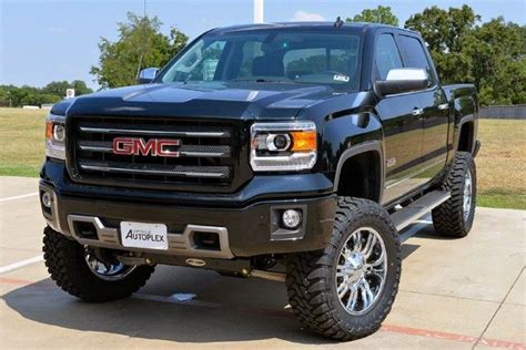 Gmc Sierra Lifted Truck Black Oversize Tires