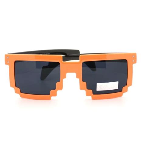 Pixel Pixelated Sunglasses Cool Party Raver Novelty Shades Ebay