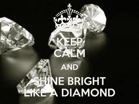 All That Glitters Dream Board Keep Calm Wise Words Diamond Ring