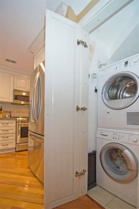Laundry And Kitchen Functional Space Combination Small Design Ideas