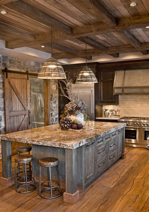Pin By Barndominium Plans On Déco Rustic Farmhouse Kitchen Country