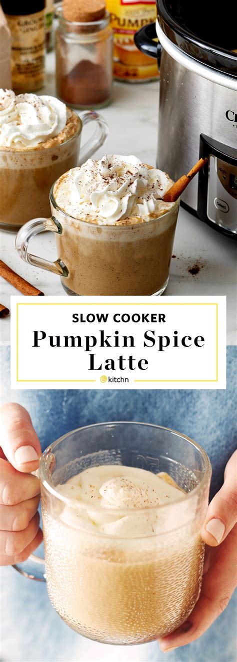 Recipe Slow Cooker Pumpkin Spice Lattes Kitchn