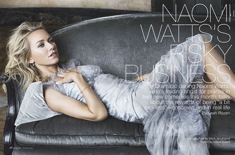 Naomi Watts For More Magazine Various Editorials