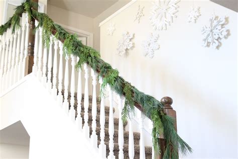 How To Hang Garland On Your Banister Banister Garland Banisters